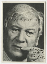 3f0940 PETER USTINOV signed 4x6 photo 1980s super close portrait later in his career!