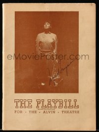 3f0071 INGRID BERGMAN signed playbill 1947 when she appeared in Joan of Lorraine on stage!
