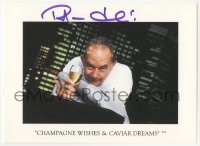 3f0456 ROBIN LEACH signed postcard 1991 champagne wishes & caviar dreams, Faces of New York!