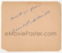3f0229 CECIL B. DEMILLE signed 5x5 cut album page 1930s it can be framed with a repro still!