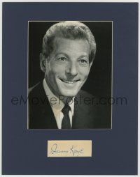 3f0183 DANNY KAYE signed 1x4 cut album page in 11x14 display 1940s ready to frame & display!