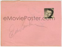 3f0239 EDDIE BRACKEN/JACK KIRKWOOD signed 5x7 cut album page 1940s it can be framed with a repro!
