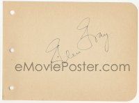 3f0256 GLEN GRAY signed 5x6 cut album page 1930s it can be framed with a repro still!
