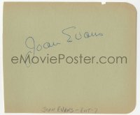 3f0282 JOAN EVANS signed 5x5 cut album page 1940s it can be framed with a repro still!