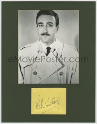 3f0195 PETER SELLERS signed 3x4 cut album page in 11x14 display 1960s ready to frame & display!