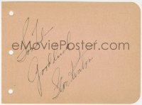 3f0329 STAN KENTON signed 5x6 cut album page 1940s it can be framed & displayed with a repro!