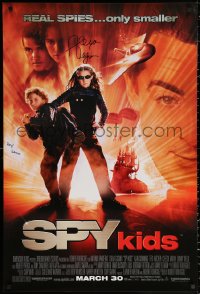 3f0038 SPY KIDS signed advance 1sh 2001 by Alexa Vega AND Daryl Sabara, directed by Robert Rodriguez!
