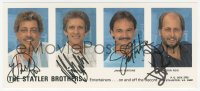3f0946 STATLER BROTHERS color signed 4x9 photo 2000s by Don & Harold Reid, Phil Balsley, Jimmy Fortune!