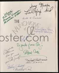 3f0067 MUNCHKINS OF OZ signed revised edition softcover book 2002 by NINE of the Munchkin actors!