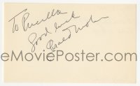 3f0805 GERALD MOHR signed 3x5 index card 1940s it can be framed & displayed with a repro still!