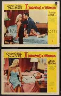 3g0717 I MARRIED A WOMAN 2 LCs 1958 great images of sexy Diana Dors, George Gobel, Hal Kanter!