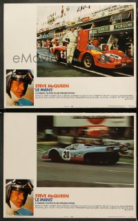 3g0728 LE MANS 2 LCs 1971 great images of race car driver Steve McQueen & car on track!