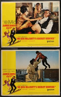 3g0746 ON HER MAJESTY'S SECRET SERVICE 2 LCs 1969 George Lazenby's only appearance as James Bond!