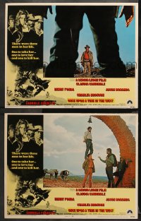 3g0748 ONCE UPON A TIME IN THE WEST 2 LCs 1969 Sergio Leone, Henry Fonda, w/hanging flashback scene!