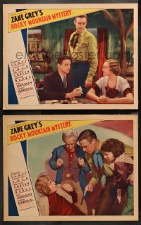 3g0753 ROCKY MOUNTAIN MYSTERY 2 LCs 1935 Zane Grey, Randolph Scott, young Ann Sheridan!