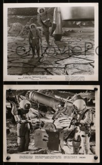 3g1070 DESTINATION MOON 4 8x10 stills 1950 Robert A. Heinlein, great sci-fi images of astronauts!