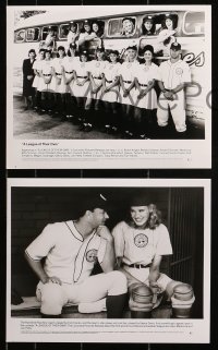 3g1086 LEAGUE OF THEIR OWN 4 8x10 stills 1992 Tom Hanks, Madonna, Geena Davis, women's baseball!