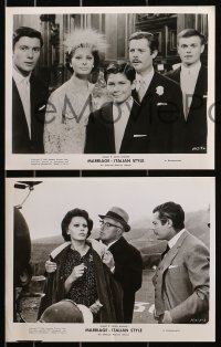 3g1025 MARRIAGE ITALIAN STYLE 6 8x10 stills 1965 de Sica, sexy Sophia Loren, Marcello Mastroianni
