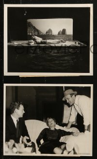 3g1132 SEPTEMBER AFFAIR 3 7.25x9 news photos 1951 candid Joan Fontaine & Joseph Cotten, Dieterle!