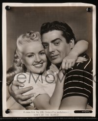 3g1193 SONG OF THE ISLANDS 2 8x10 stills 1942 sexy Betty Grable, Victor Mature, Thomas Mitchell!