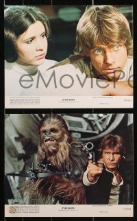 3g0805 STAR WARS 8 8x10 mini LCs 1977 A New Hope, Lucas classic epic, Luke, Leia, great images!