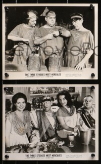 3g1033 THREE STOOGES MEET HERCULES 6 8x10 stills 1961 Moe Howard & Curly-Joe with sexy women!