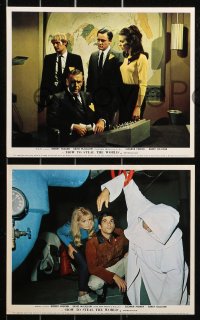 3g0811 HOW TO STEAL THE WORLD 7 color English FOH LCs 1968 Robert Vaughn, McCallum, Man from UNCLE!