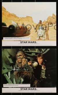 3g0825 STAR WARS 4 color English FOH LCs 1977 George Lucas classic, Darth Vader, Luke, Han, Leia!