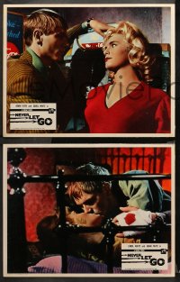 3g0241 NEVER LET GO 8 English LCs 1962 Peter Sellers in a totally different role, Elizabeth Sellars!