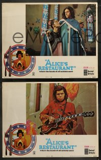 3g0529 ALICE'S RESTAURANT 4 LCs 1969 Arlo Guthrie, musical comedy directed by Arthur Penn!
