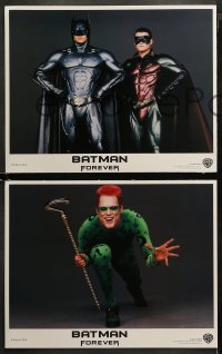 3g0072 BATMAN FOREVER 8 LCs 1995 Kilmer, Kidman, O'Donnell, Tommy Lee Jones, Carrey, top cast