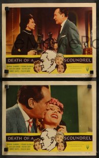 3g0117 DEATH OF A SCOUNDREL 8 LCs 1956 sexy Zsa Zsa Gabor, George Sanders, Yvonne De Carlo!