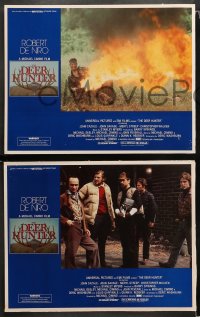 3g0608 DEER HUNTER 3 LCs 1978 Michael Cimino, Robert De Niro, Walken, top cast, Mantel border art!