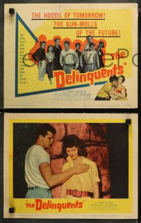 3g0120 DELINQUENTS 8 LCs 1957 Robert Altman, Tom Laughlin way before starring in Billy Jack!