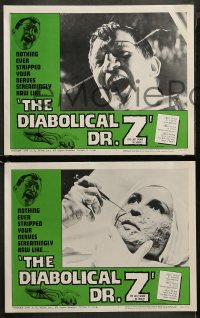 3g0123 DIABOLICAL DR Z 8 LCs 1966 Miss Muerte, director Jess Franco strips your nerves!