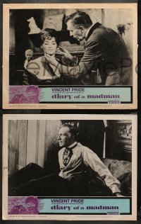 3g0541 DIARY OF A MADMAN 4 LCs 1963 best images of sculptor Vincent Price, Kovack, Guy DeMaupassant!