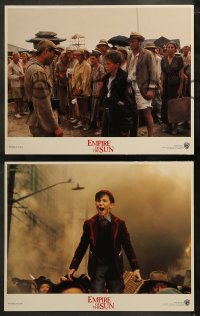 3g0130 EMPIRE OF THE SUN 8 LCs 1987 Spielberg, Christian Bale's excellent first, World War II!