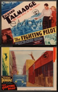 3g0138 FIGHTING PILOT 8 LCs 1935 the dare devil of the screen Richard Talmadge & Gertrude Messinger!