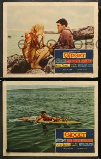 3g0615 GIDGET 3 LCs 1959 great images of cute Sandra Dee, Cliff Robertson, James Darren!
