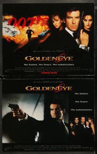 3g0031 GOLDENEYE 9 LCs 1995 Pierce Brosnan as Bond, Izabella Scorupco, sexy Famke Janssen!