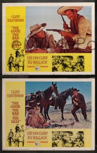 3g0548 GOOD, THE BAD & THE UGLY 4 LCs 1968 Clint Eastwood, Lee Van Cleef, Wallach, Leone classic!