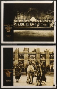 3g0165 GREATEST STORY EVER TOLD 8 LCs 1965 Max Von Sydow as Jesus at the Last Supper!