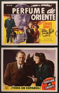 3g0176 HIDDEN EYE 8 Spanish/US LCs 1945 blind detective Edward Arnold aided by seeing eye dog!