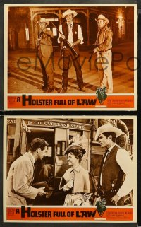 3g0179 HOLSTER FULL OF LAW 8 int'l LCs 1961 art of western cowboy Tom Tryon, from TV's Disneyland!