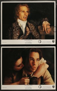3g0187 INTERVIEW WITH THE VAMPIRE 8 LCs 1994 fanged Tom Cruise, Brad Pitt, Banderas, Anne Rice!
