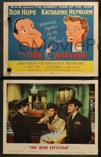 3g0190 IRON PETTICOAT 8 LCs 1956 w/great tc art of Bob Hope & Katharine Hepburn hilarious together!