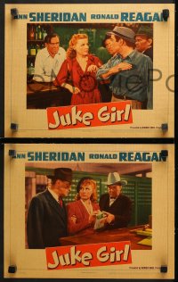3g0626 JUKE GIRL 3 LCs 1942 Robertson, Da Silva, all with great images of sexy bad Ann Sheridan!