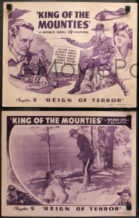 3g0201 KING OF THE MOUNTIES 8 chapter 9 LCs 1942 WWII, Reign of Terror, one signed by Warde!