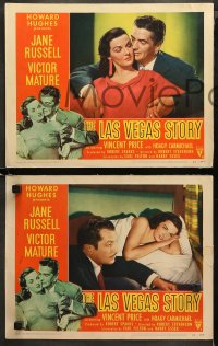 3g0559 LAS VEGAS STORY 4 LCs 1952 sexiest Jane Russell, Victor Mature & Hoagy, gambling!