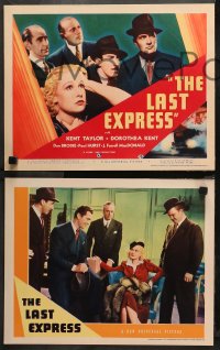 3g0205 LAST EXPRESS 8 LCs 1938 Kent Taylor, sexy Dorothea Kent, crime action, rare complete set!